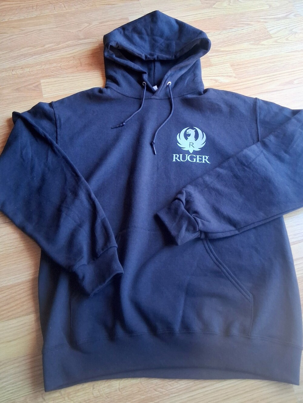 NWT Ruger Brand Mens Hoodie, Hooded Sweatshirt, BLACK